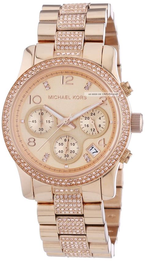 gold silber uhr michael kors damen|michael kors rose gold watch.